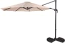 Deluxe-Ampelschirm Ø 300 cm Beige Bild 2