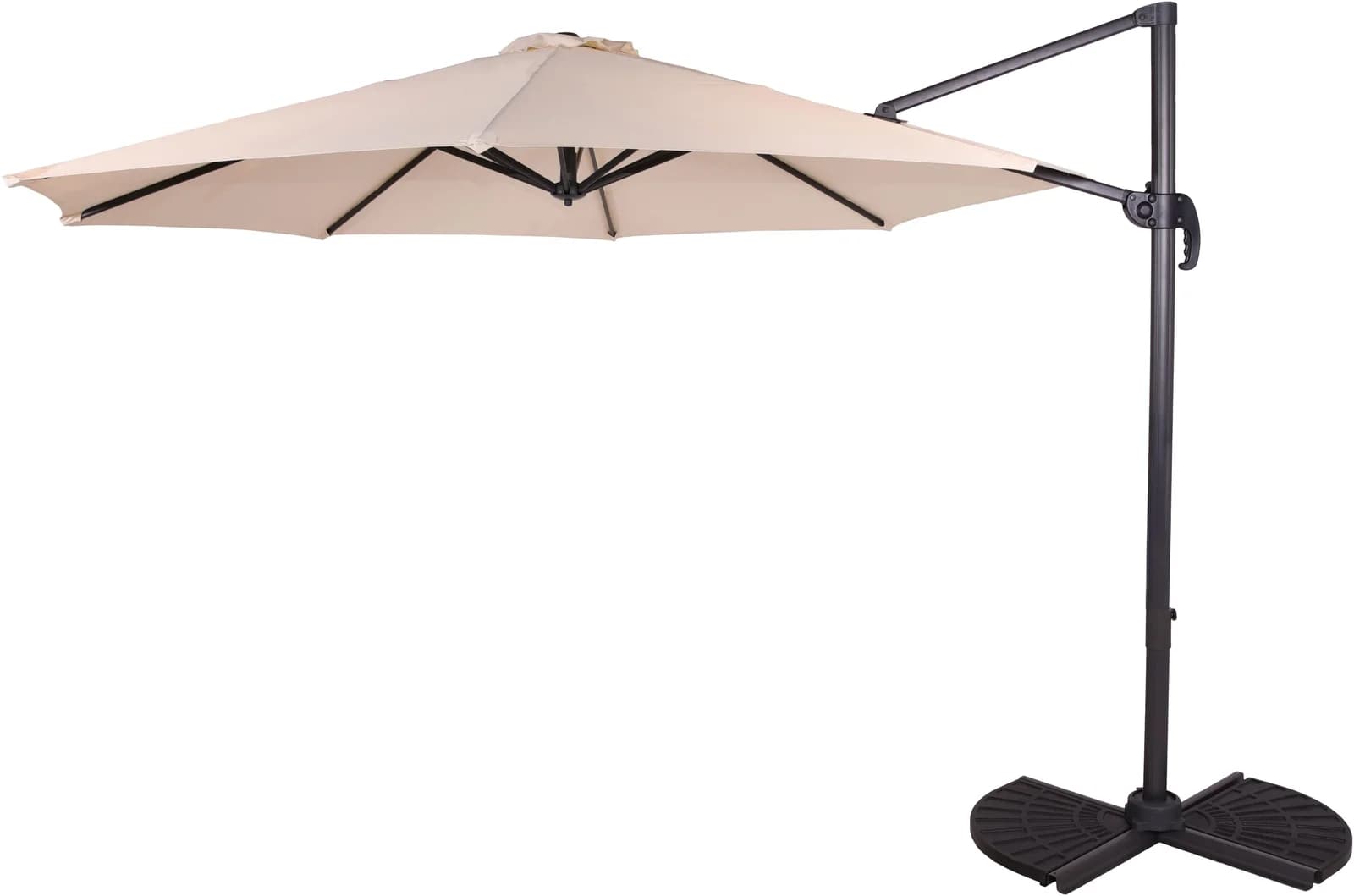Deluxe-Ampelschirm Ø 300 cm Beige - Bild 2