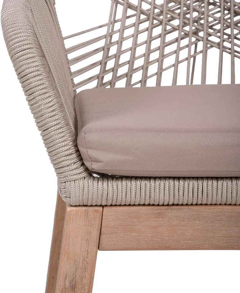 Garden Pleasure Armlehnstuhl POMONA 4er Set Akazie Braun Beige - Bild 3