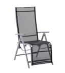 Garden Pleasure Relaxsessel ARIOLA Schwarz Manuell Verstellbar Bild 1