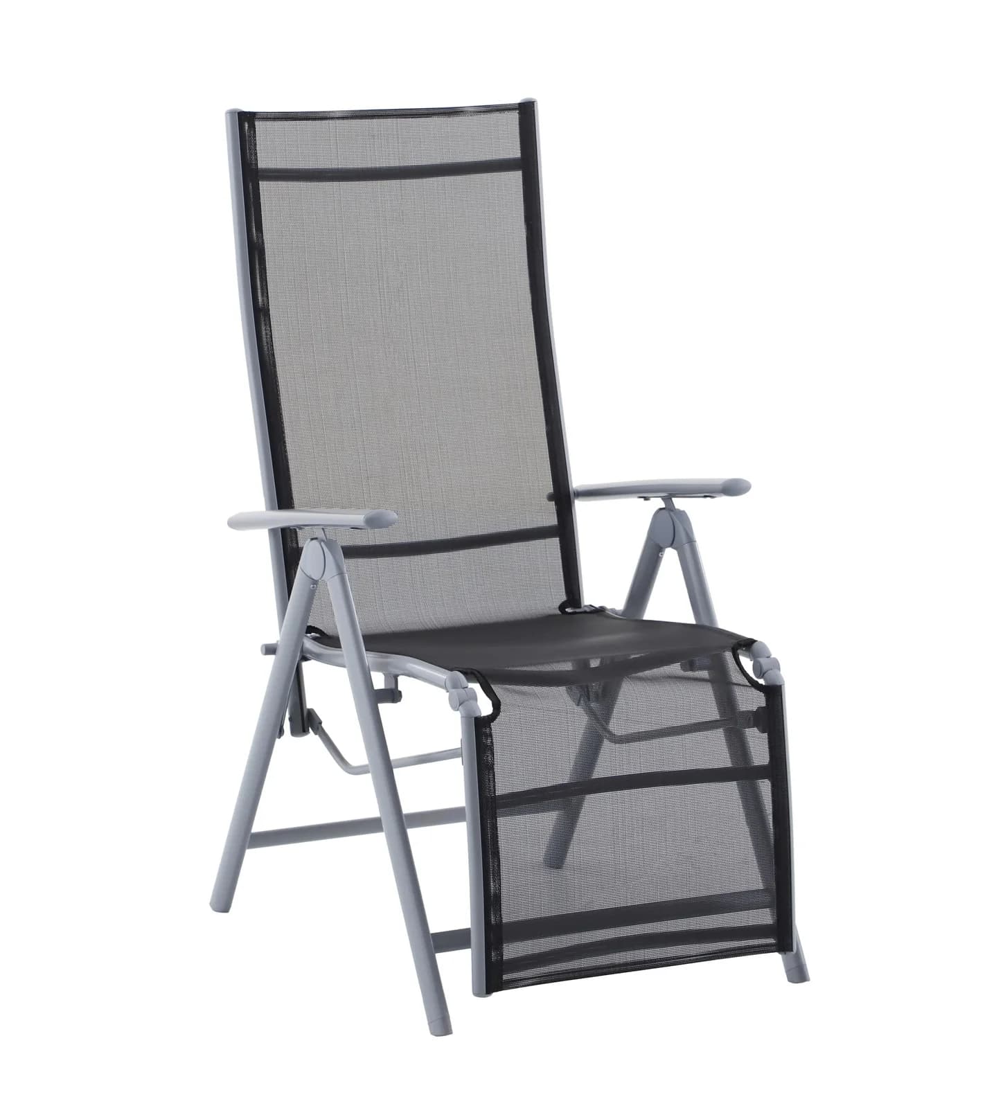 Garden Pleasure Relaxsessel ARIOLA Schwarz Manuell Verstellbar