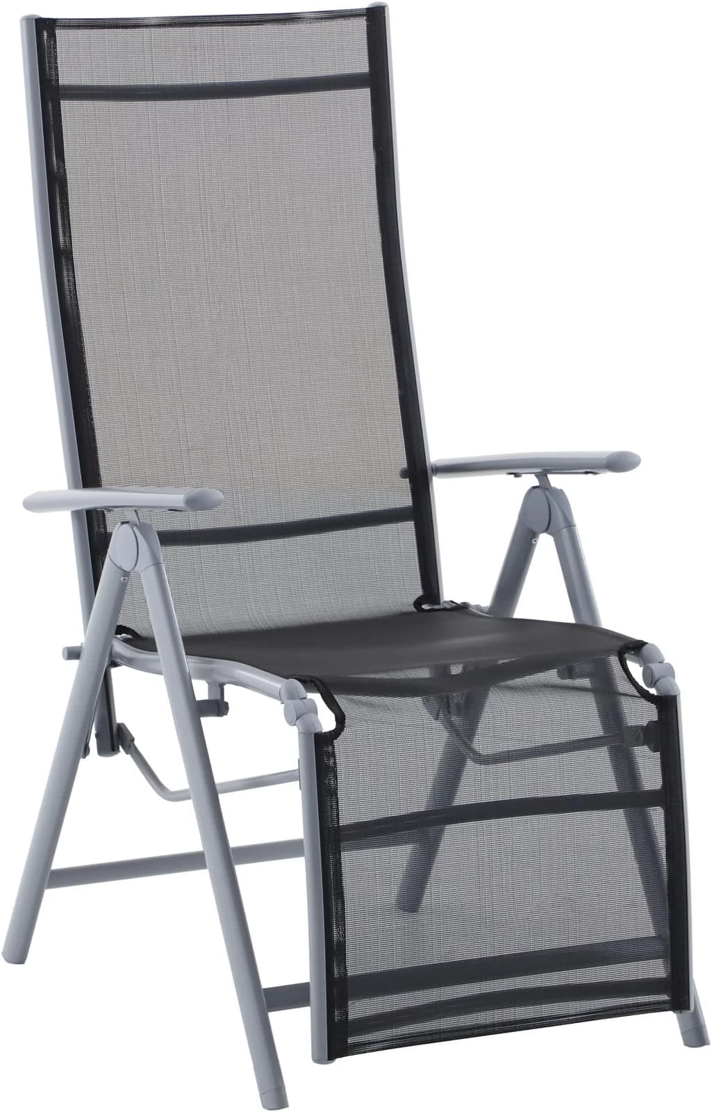 Garden Pleasure Relaxsessel ARIOLA Schwarz Manuell Verstellbar - Bild 2
