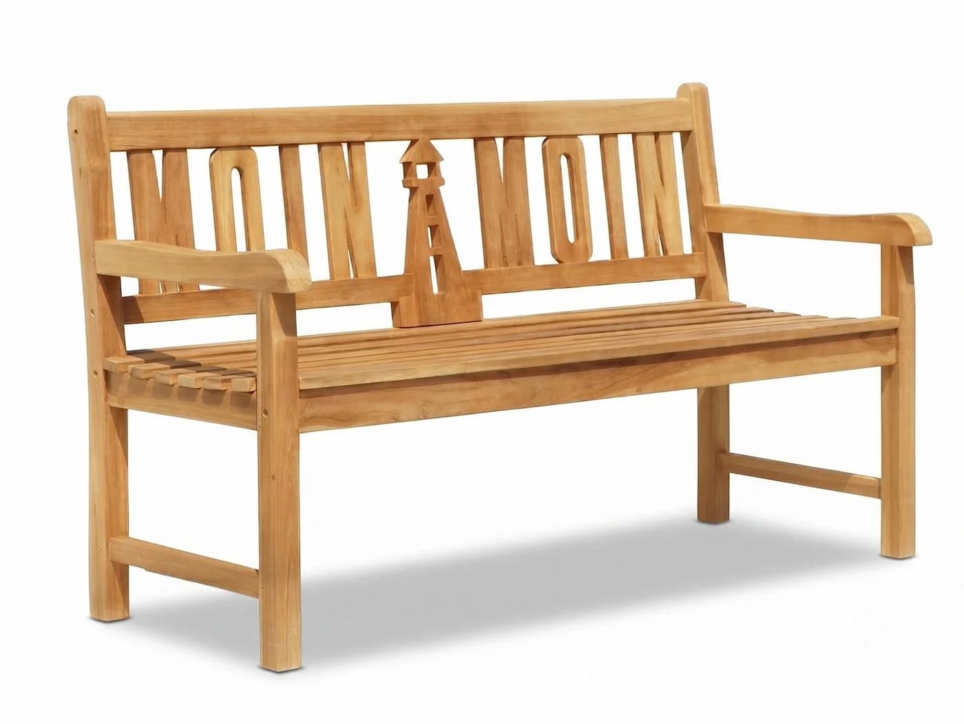 Garden Pleasure Gartenbank Teak 3-Sitzer MOIN MOIN mit Leuchtturm - Bild 2