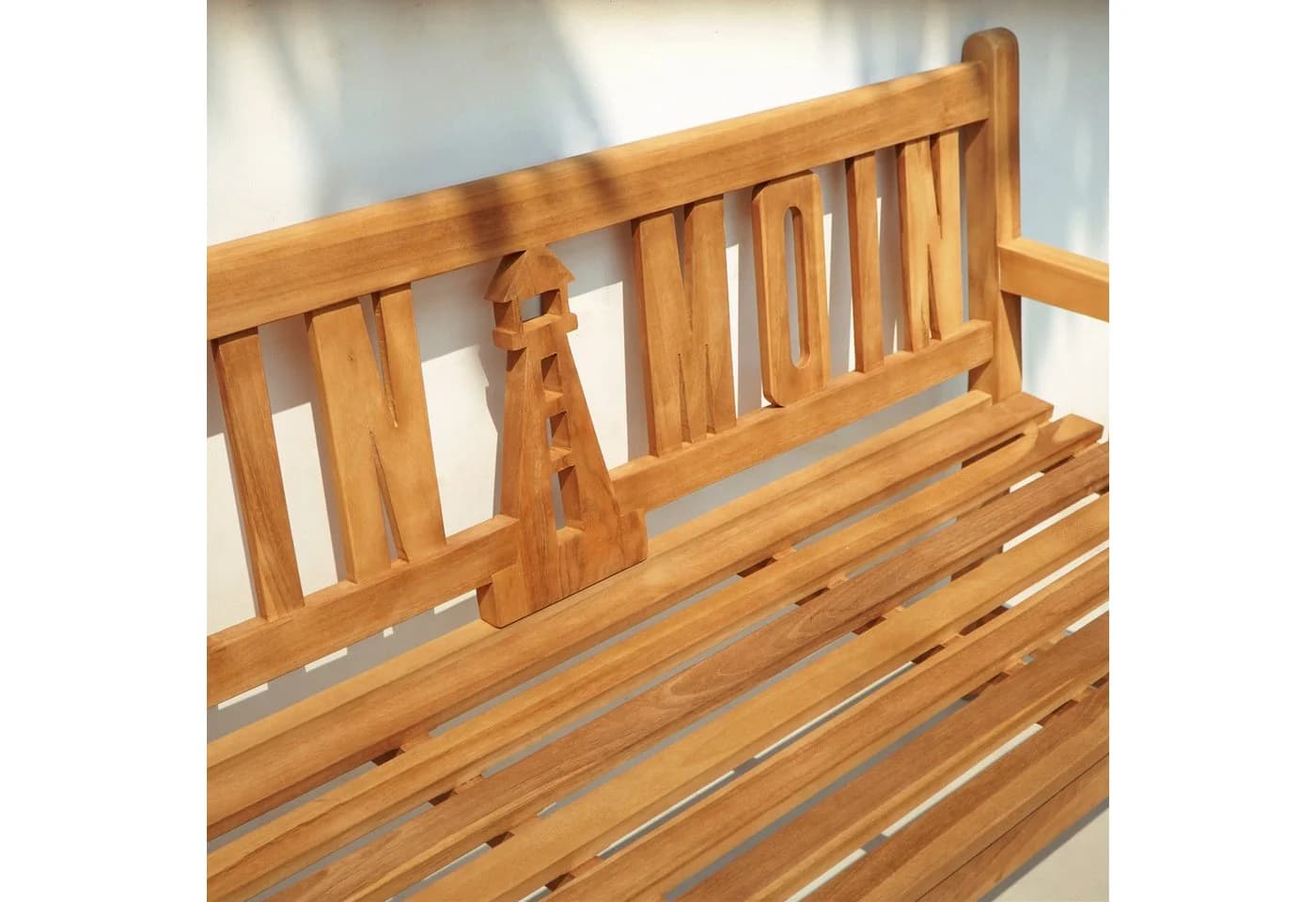 Garden Pleasure Gartenbank Teak 3-Sitzer MOIN MOIN mit Leuchtturm - Bild 4