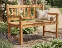 Garden Pleasure Gartenbank HEIMAT 2-Sitzer Teak Wetterfest Bild 1