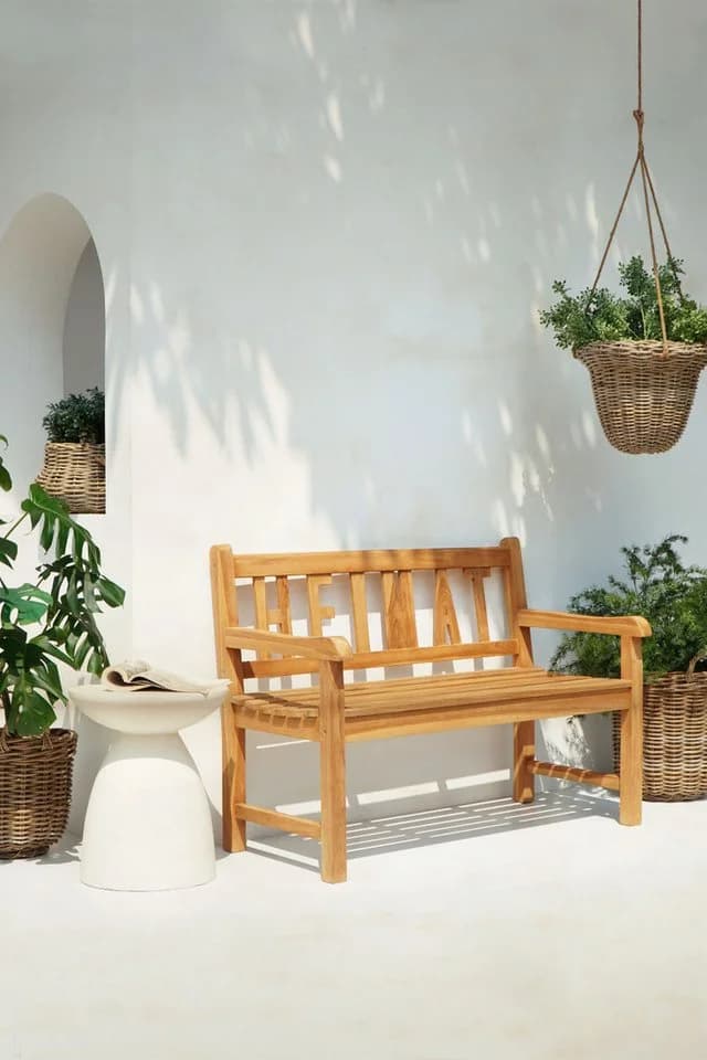 Garden Pleasure Gartenbank HEIMAT 2-Sitzer Teak Wetterfest - Bild 4
