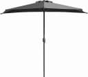 Garden Pleasure Wandschirm Schwarz 270x230 cm Bild 1