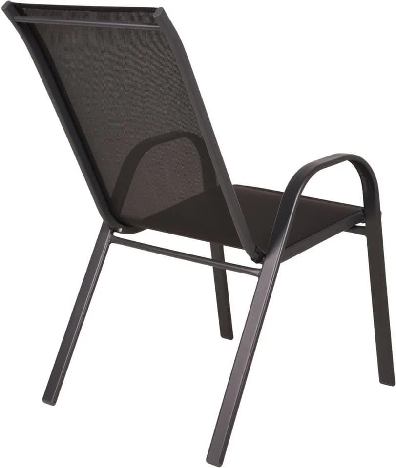 Garden Pleasure Stapelstuhl RIONA 2er-Set Anthrazit/Schwarz - Bild 3