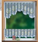 Gardinenbox Scheibengardine Set 2-tlg. Transparent Stangendurchzug Bild 1