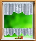 Gardinenbox Scheibengardine Set 2-tlg. Transparent Stangendurchzug Bild 2