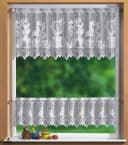 Gardinenbox Scheibengardine 2-teilig Weiß Transparent Stangendurchzug Bild 2