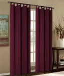 Gardinenbox Gardine Blickdicht Bordeaux Microfaser Bild 2