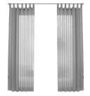 Gardinenbox Voile Gardine 2er Set Grau Transparent mit Schlaufen Bild 3