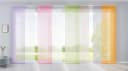 Gardinenbox Schiebegardine 2er Set Braun Transparent Voile mit Paneelwagen Bild 1