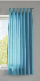 Gardinenbox Vorhang Türkis Micro Satin Blickdicht mit Schlaufen Bild 2