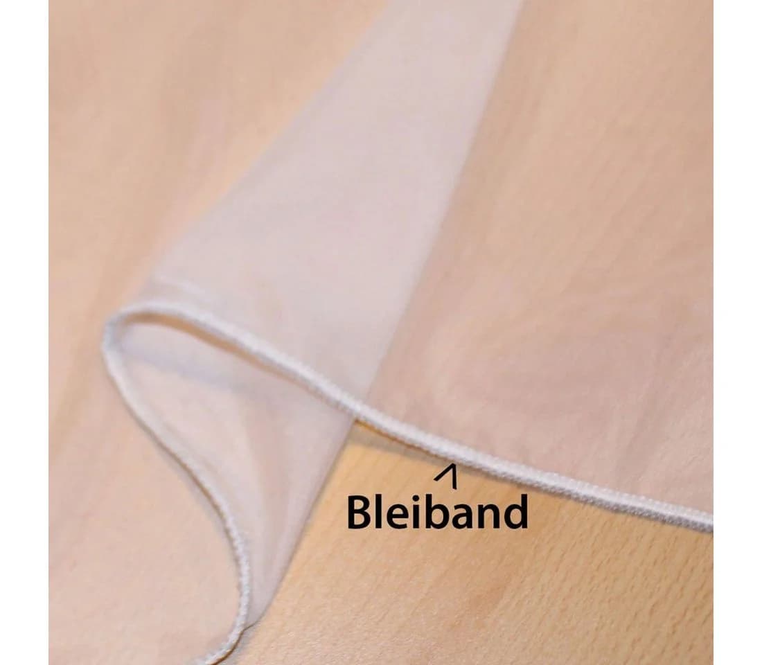 Gardinenbox Gardine Basel 2er Set Grau Transparent Voile Ösen - Bild 5