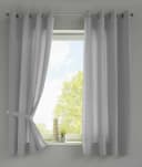 Gardinenbox Vorhang 2er Set Grau Microsatin Ösen Blickdicht Bild 2