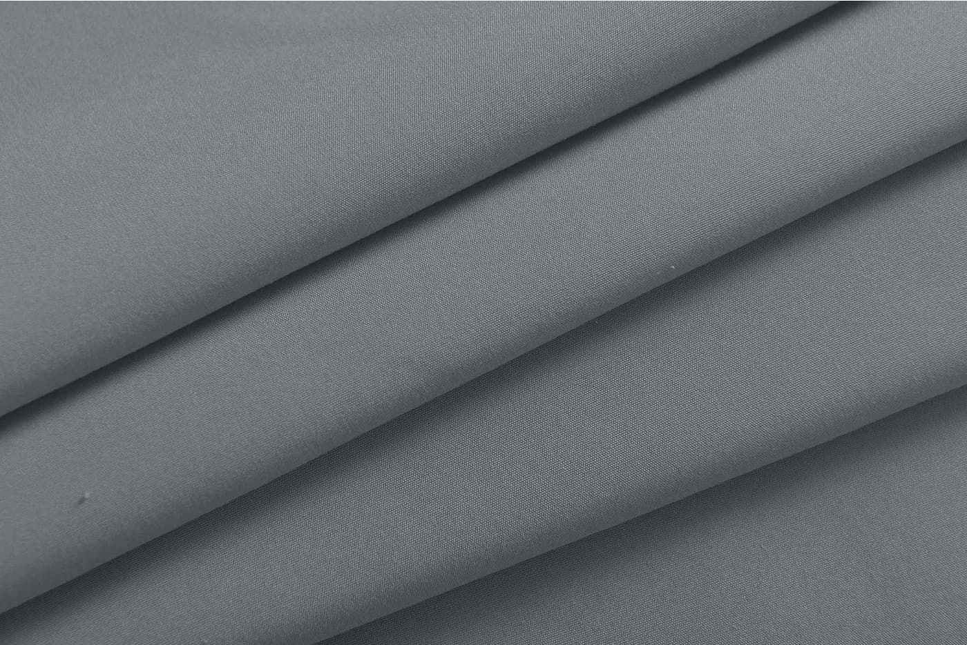 Gardinenbox Vorhang 2er Set Grau Microsatin Ösen Blickdicht - Bild 3
