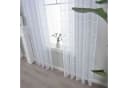 Gardinenbox Gardine Set 2 St Transparent Polyester Leinenoptik Bild 1