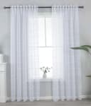 Gardinenbox Gardine Set 2 St Transparent Polyester Leinenoptik Bild 2