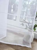 Gardinenbox Gardine Set 2 St Transparent Polyester Leinenoptik Bild 5