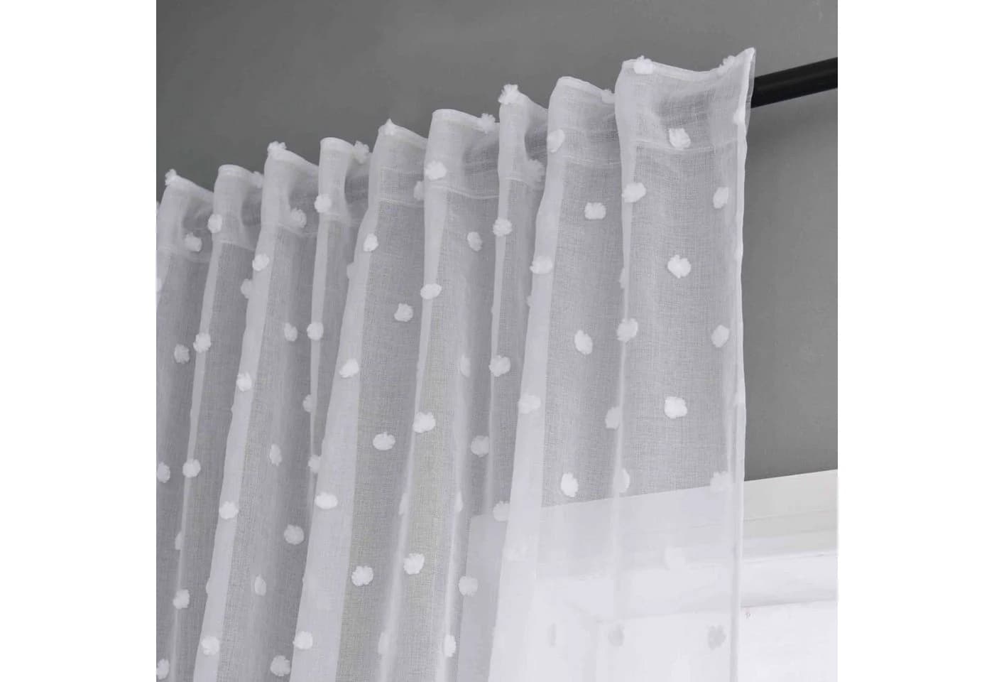 Gardinenbox VALENCIA Gardine 2er Set Transparent Polyester Multiband - Bild 4