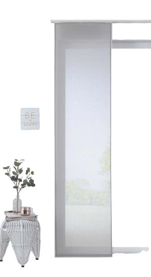 Gardinenbox Schiebegardine Nizza Baumwoll-Voile 245x60 cm