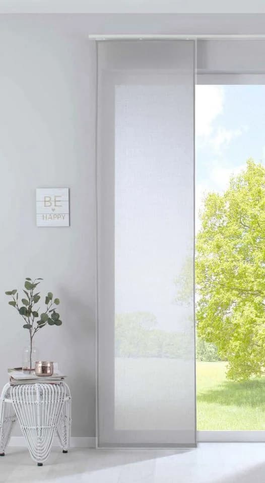 Gardinenbox Schiebegardine Nizza Baumwoll-Voile 245x60 cm - Bild 2