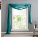 Gardinenbox Freihanddeko Voile Transparent Sand 140x600cm Bild 1