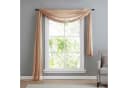 Gardinenbox Freihanddeko Voile Transparent Sand 140x600cm Bild 2