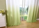 Gardinenbox Vorhang Apfelgrün Farbverlauf Microsatin Ösen Bild 5