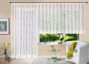 Gardinenbox Store Jacquard Mainz Weiß Blumenmuster Universalband Bild 1