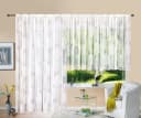 Gardinenbox Store Jacquard Fabio Weiß Transparent Kräuselband Bild 3