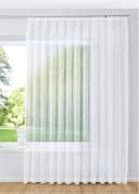 Gardinenbox Bogenstore Weiß Jacquard Kräuselband 120x300 cm Bild 2