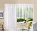 Gardinenbox Bogenstore Weiß Jacquard Kräuselband 120x300 cm Bild 3