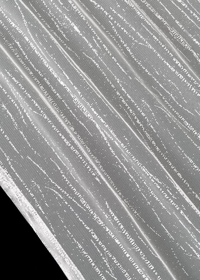 Gardinenbox Bogenstore Weiß Jacquard Kräuselband 120x300 cm - Bild 4