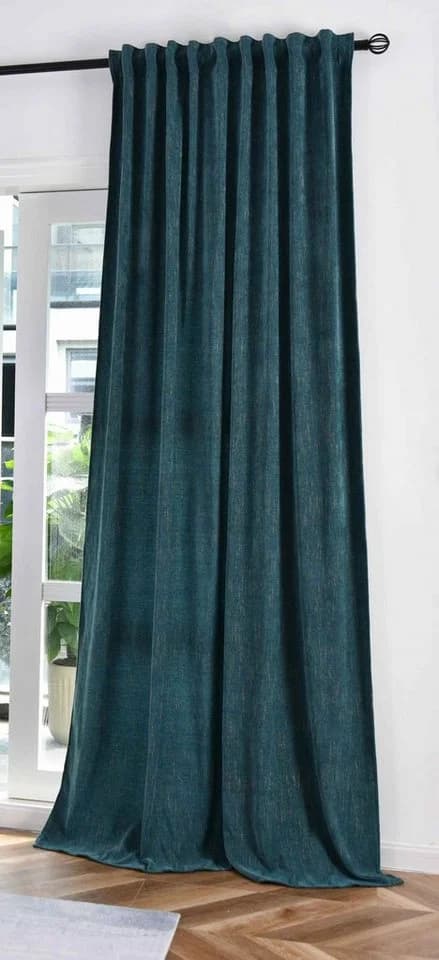 Gardinenbox Vorhang Jacquard Grün Gold 245x135 cm - Bild 2