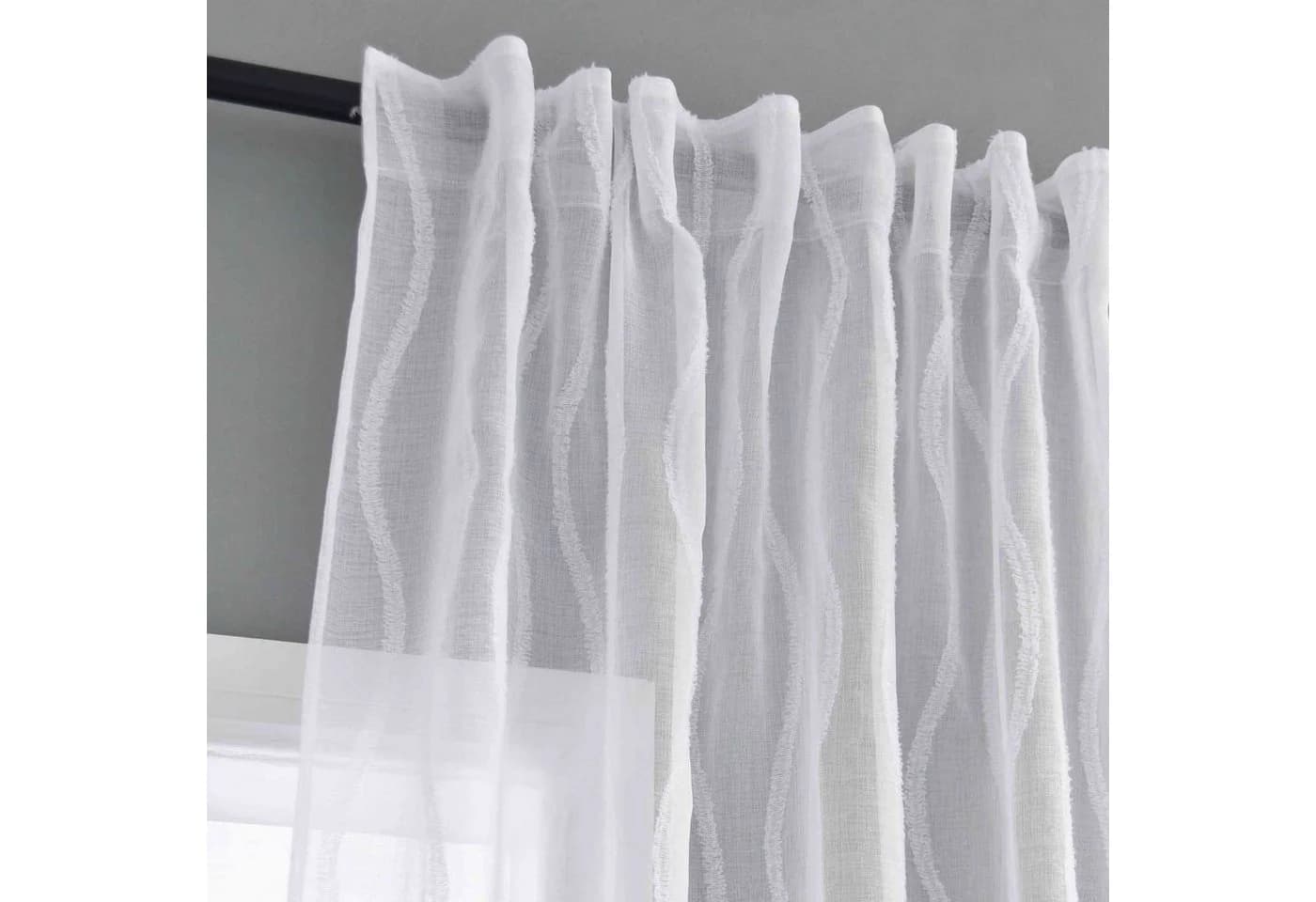 Gardinenbox Gardine Waves Transparent Polyester Multiband - Bild 4
