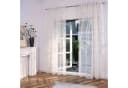 Gardinenbox Gardine transparent Polyester Chevron Natur Taupe Bild 1