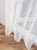 Gardinenbox Gardine transparent Polyester Chevron Natur Taupe Bild 5