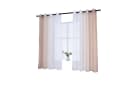 Gardinenbox Voile Gardine 2 St Braun Transparent Ösen Farbverlauf Bild 1