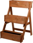 Dobar Dreistufige Pflanztreppe aus Holz Braun Bild 2