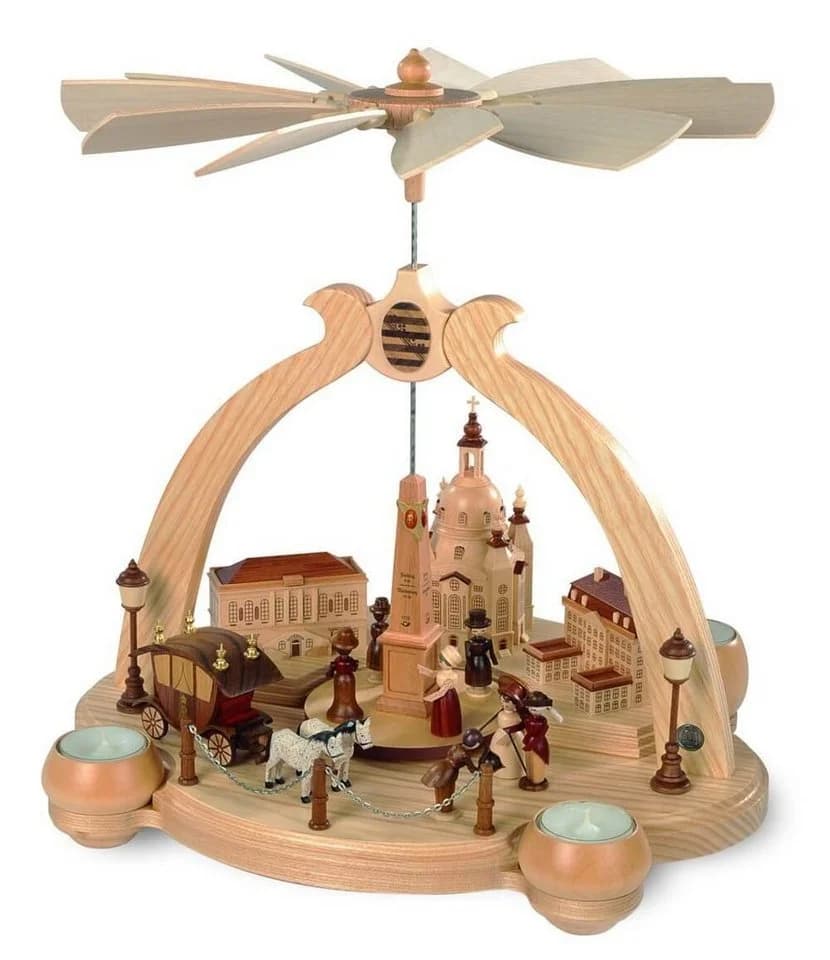 Müller Kleinkunst Weihnachtspyramide Alt Dresden Spitzbogen 36 cm