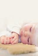 Babylammfell BABYSWEET Werner Christ Baby 100% Lammfell Beige/Gelb Bild 5