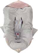 LÄSSIG Einschlagdecke für Babyschale dusty pink 78x78 cm Bio-Baumwolle Bild 4