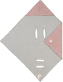 LÄSSIG Einschlagdecke für Babyschale dusty pink 78x78 cm Bio-Baumwolle Bild 5