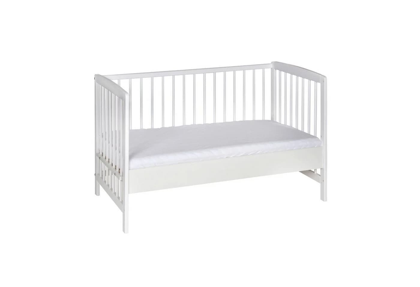 Schardt Beistellbett MICKY Weiß Massivholz 60x120 cm - Bild 2