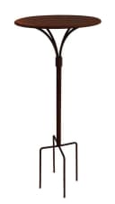 Hirsch Terracotta Gartenstecktisch rund Metall Edelrost Bild 2