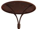 Hirsch Terracotta Gartenstecktisch rund Metall Edelrost Bild 3