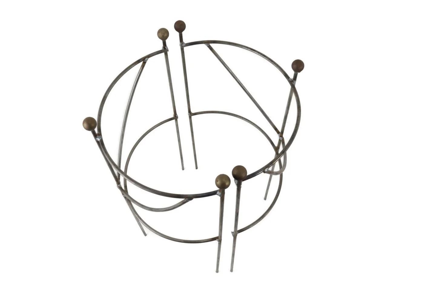 Staudenhalter aus Terracotta und Metall, handgefertigt - Bild 5